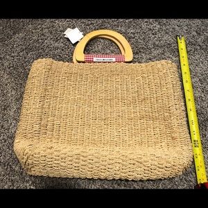 Tommy Hilfiger corn husk satchel bag
